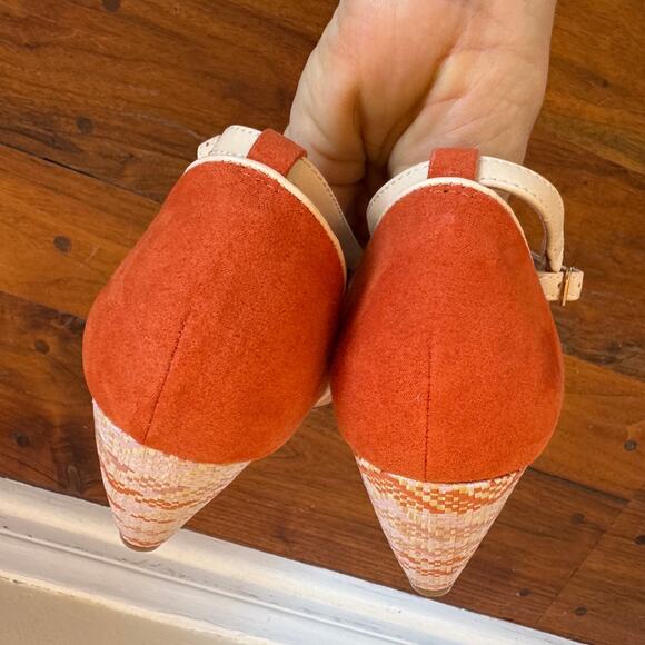 Chelsea Crew Nelly Colorblock Heels NWOT - Picture 5 of 10